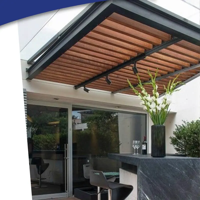 Kanopi minimalis tanpa tiang